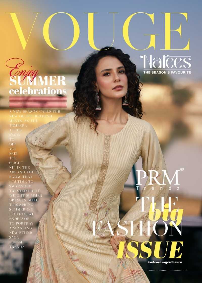 Prm Trendz Vouge Naffes Muslin Silk  Digital print With Fancy Embroidery Work Salwar Suit