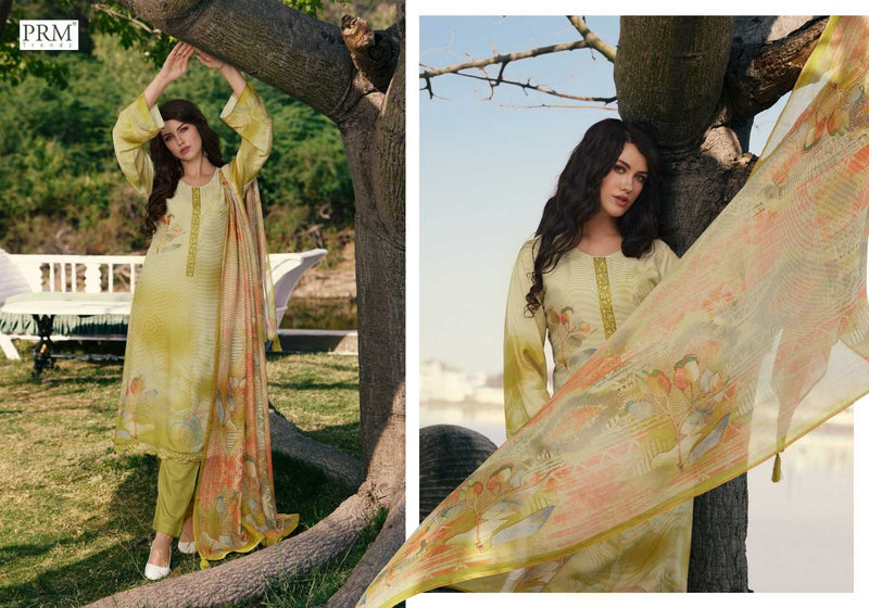 Prm Trendz Vouge Naffes Muslin Silk  Digital print With Fancy Embroidery Work Salwar Suit