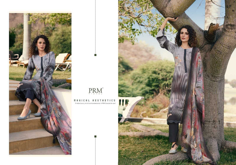 Prm Trendz Vouge Naffes Muslin Silk  Digital print With Fancy Embroidery Work Salwar Suit