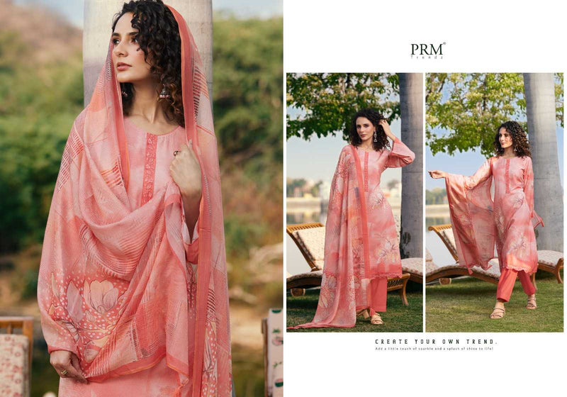 Prm Trendz Vouge Naffes Muslin Silk  Digital print With Fancy Embroidery Work Salwar Suit