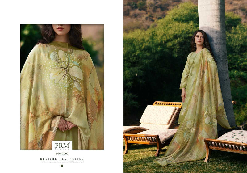 Prm Trendz Vouge Naffes Muslin Silk  Digital print With Fancy Embroidery Work Salwar Suit