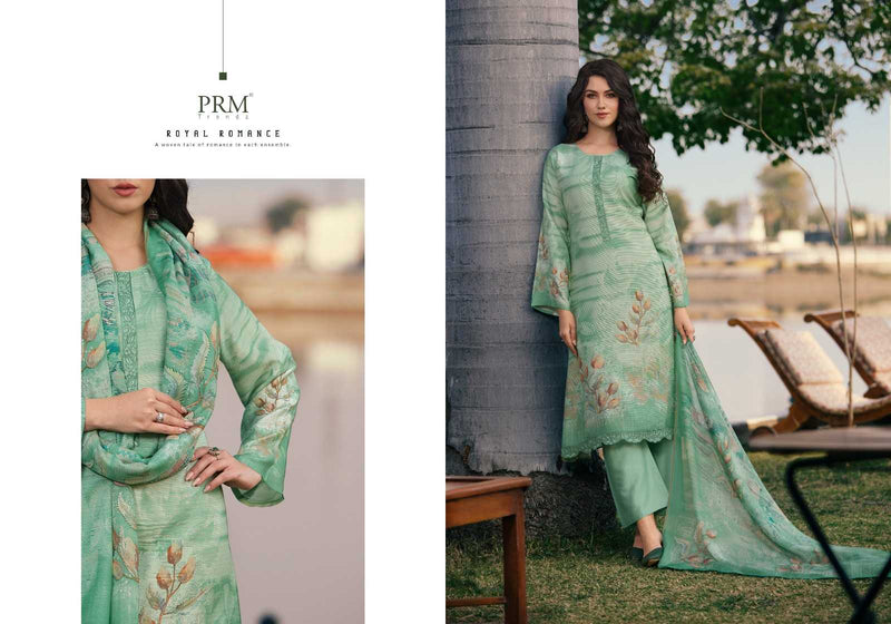 Prm Trendz Vouge Naffes Muslin Silk  Digital print With Fancy Embroidery Work Salwar Suit