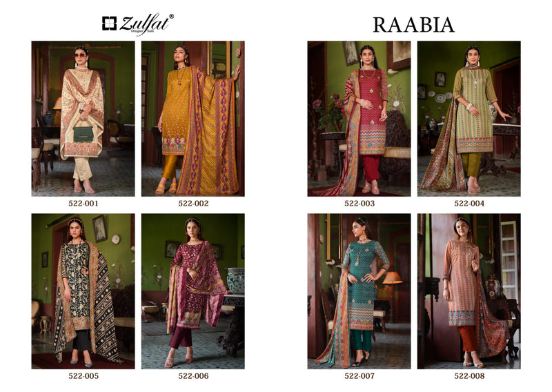 Zulfat Designer Suits Raabia Pashmina Digital Prints Salwar Kameez