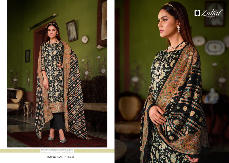 Zulfat Designer Suits Raabia Pashmina Digital Prints Salwar Kameez