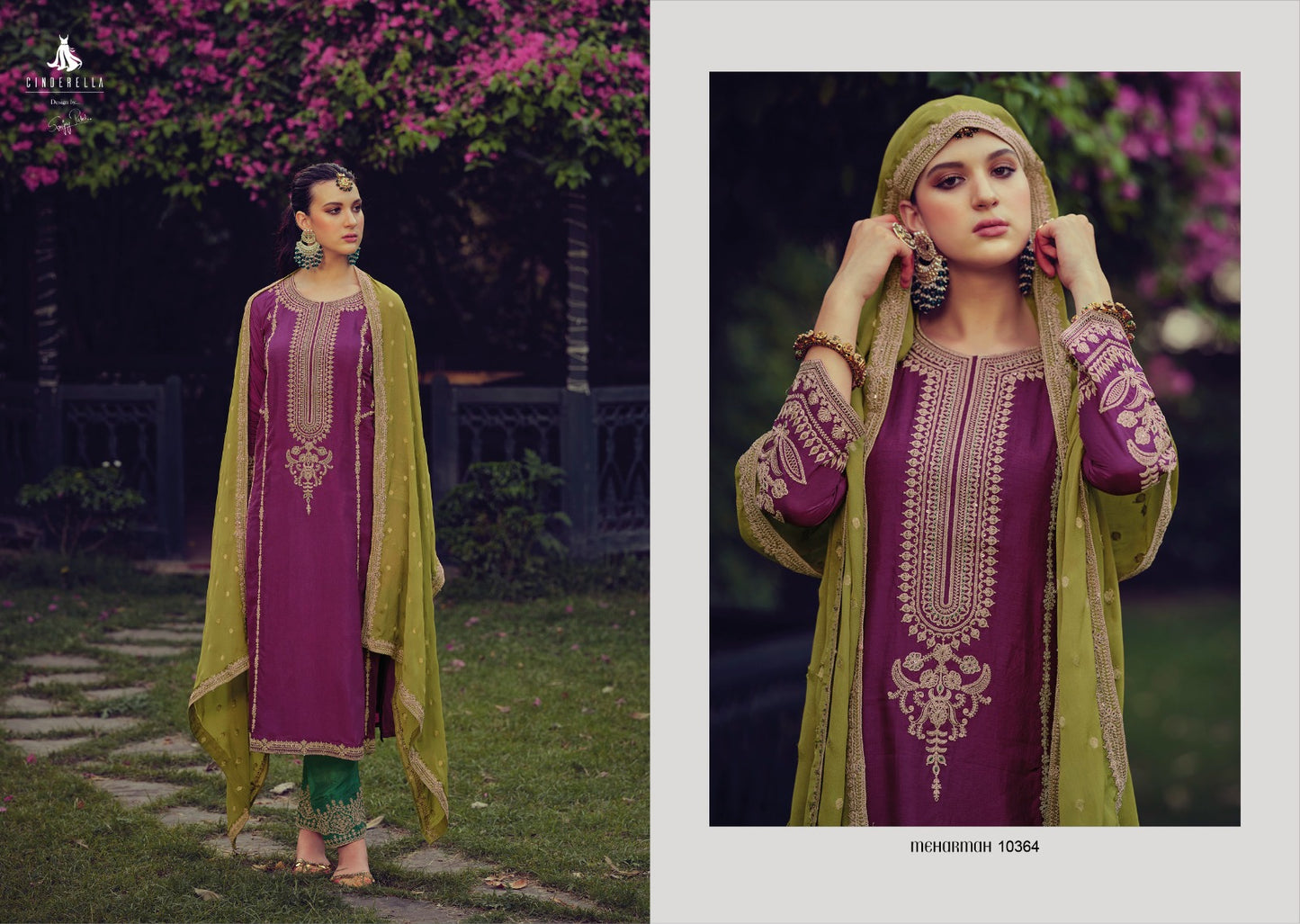 Cinderella Rajbari Bembarg Silk Heavy Embroidery Desiner Salwar Suits