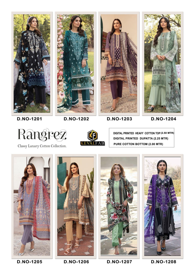 Keval Fab Rangrez Vol 2 Heavy Cotton Karachi Style Print Salwar Kameez