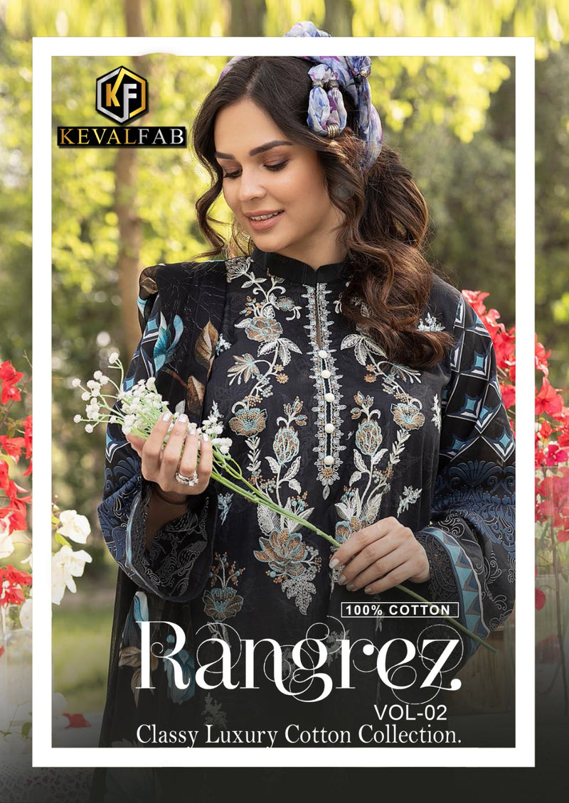 Keval Fab Rangrez Vol 2 Heavy Cotton Karachi Style Print Salwar Kameez