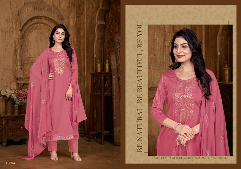 Panch Ratna Rashmika Jam Silk Sequence Work Fancy Partywear Designer Salwar Kameez