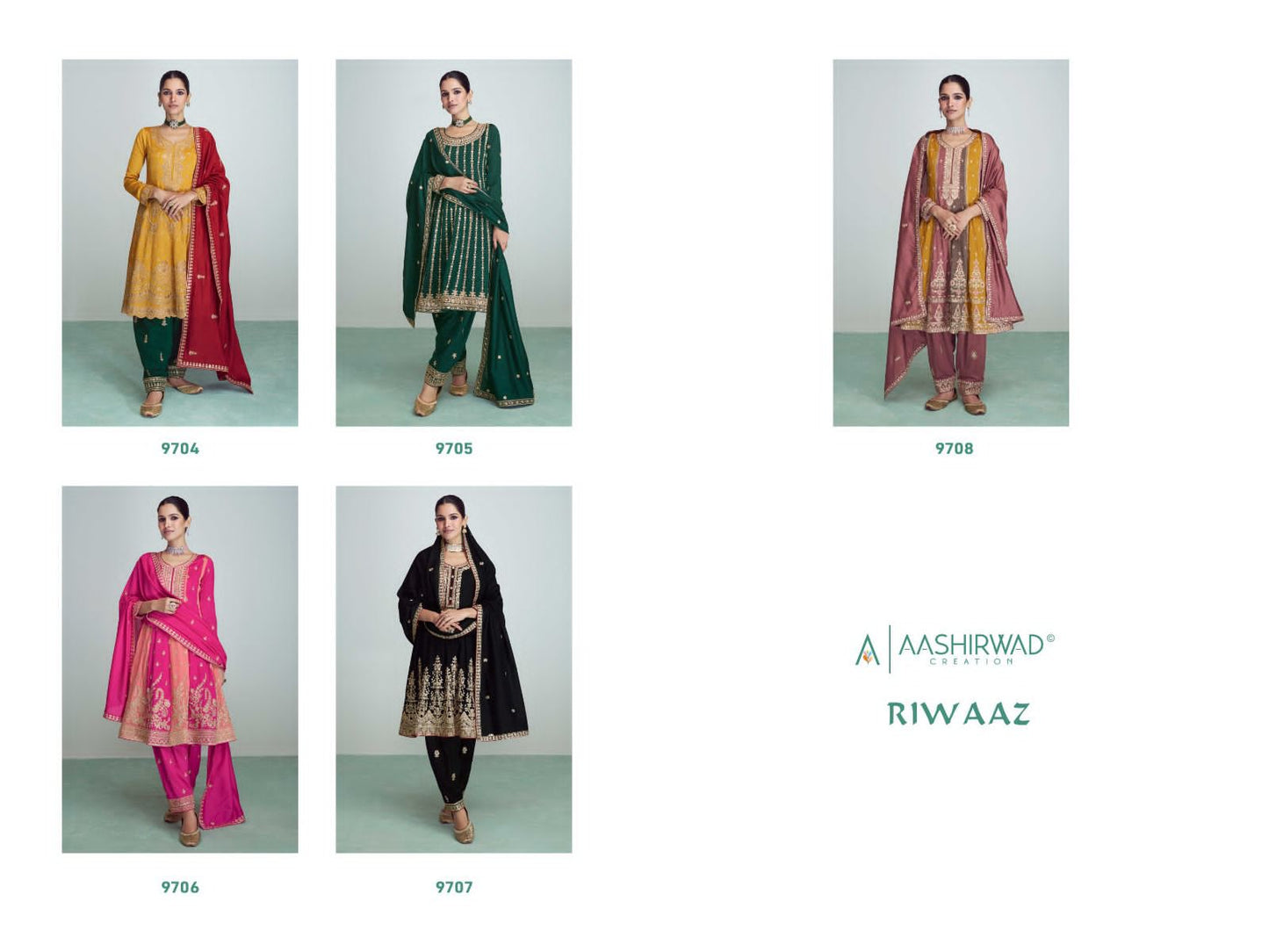 Aashirwad Creation Riwaaz Premium Silk With Elegant Designer Ready Made Suits