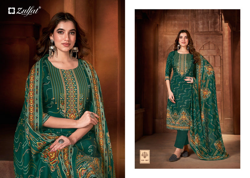 Zulfat Designer Suits Riyana Pashmina Fancy Salwar Suit