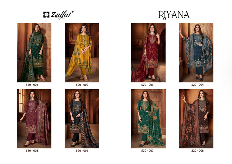 Zulfat Designer Suits Riyana Pashmina Fancy Salwar Suit