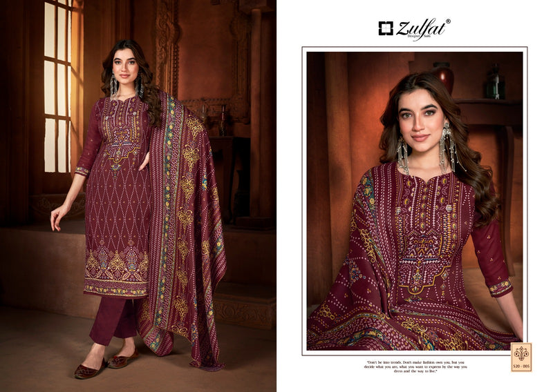 Zulfat Designer Suits Riyana Pashmina Fancy Salwar Suit