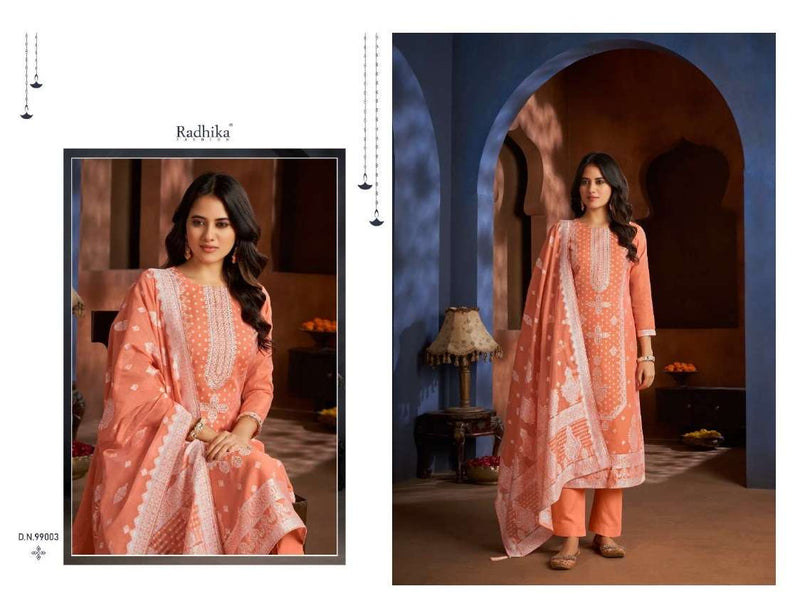 Radhika Azara Banaarasi Adah Jacquard Savrovski Lace Work Salwar Suit