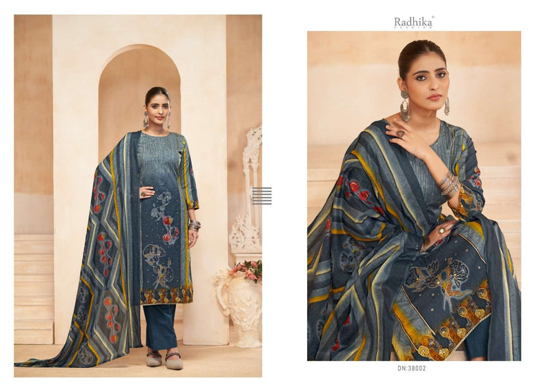 Radhika Fashion Azara Avnee Lawn Cotton Designer Print Jari Work Salwar Suit