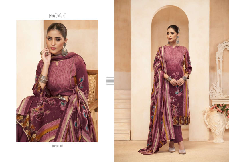 Radhika Fashion Azara Avnee Lawn Cotton Designer Print Jari Work Salwar Suit