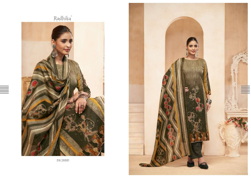 Radhika Fashion Azara Avnee Lawn Cotton Designer Print Jari Work Salwar Suit