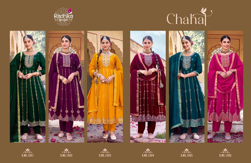 Radhika Lifestyle Chahat Vol 1 Vichitra Silk Embroidery Work Kurti