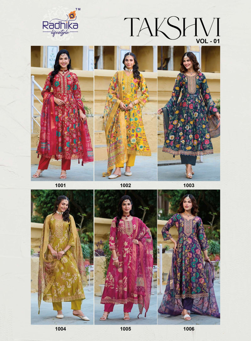 Radhika Lifestyle Takshvi Vol 1 Fancy Designer Printed Work Kurti