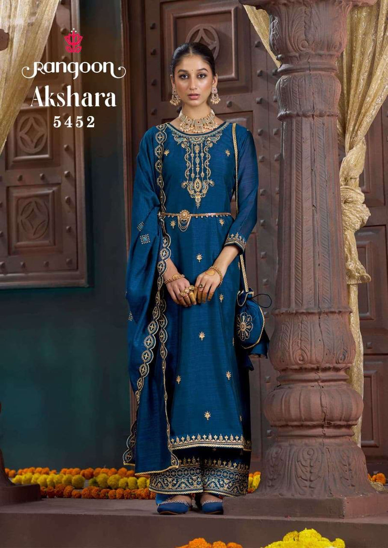Rangoon Akshara Silk Fancy Designer Coding Work Kurti Collection