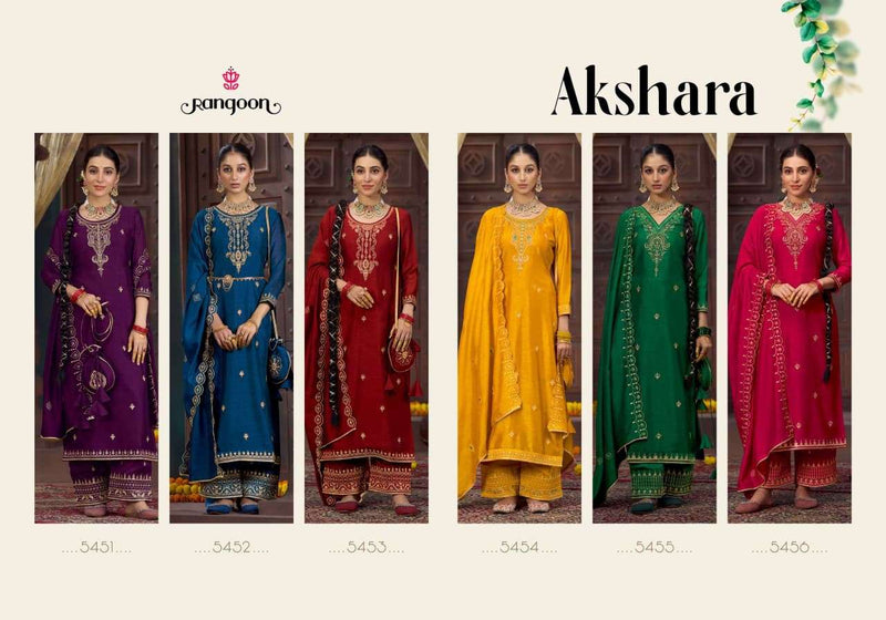 Rangoon Akshara Silk Fancy Designer Coding Work Kurti Collection
