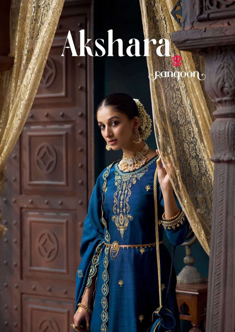 Rangoon Akshara Silk Fancy Designer Coding Work Kurti Collection