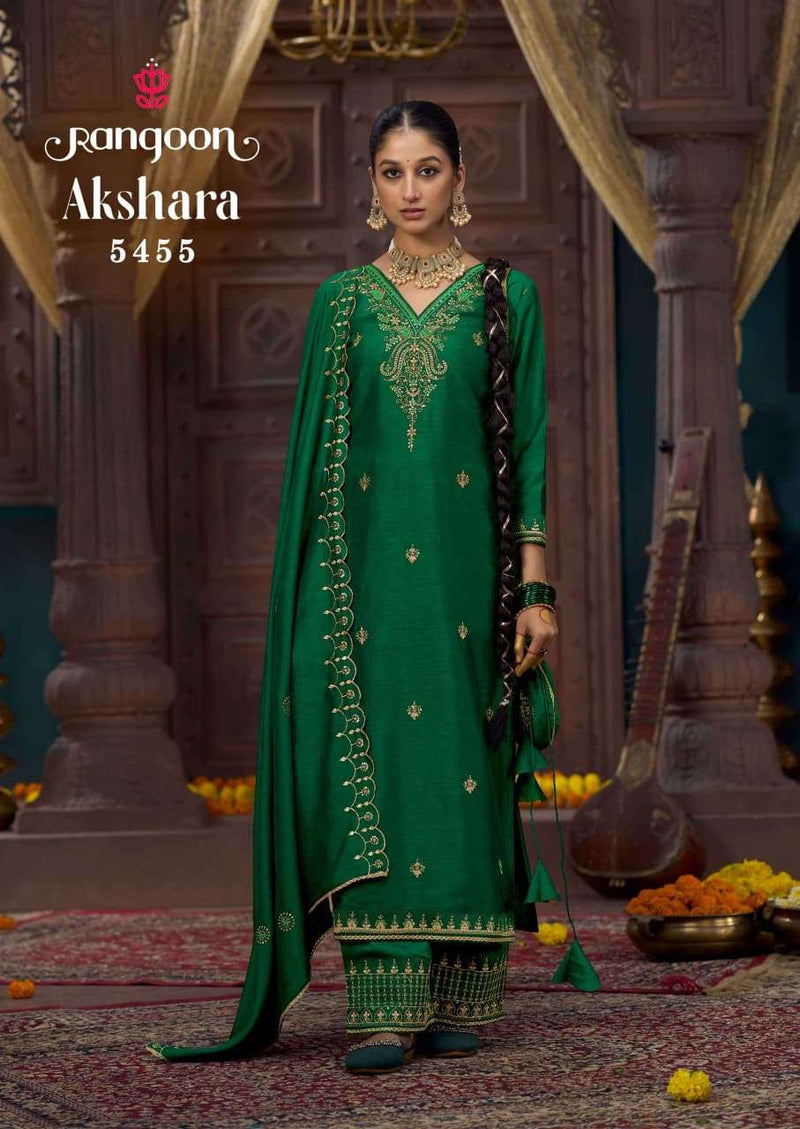Rangoon Akshara Silk Fancy Designer Coding Work Kurti Collection
