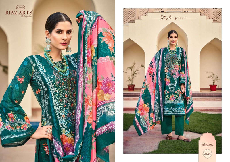 Riaz Arts Musafir Vol 15 Pure Lawn Cotton Digital Print Work Salwar Suit