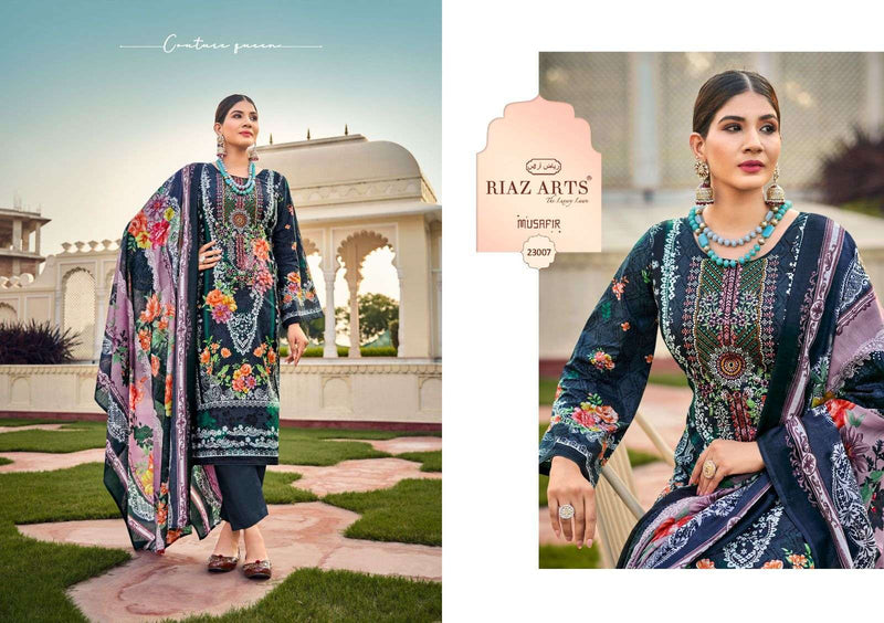 Riaz Arts Musafir Vol 15 Pure Lawn Cotton Digital Print Work Salwar Suit