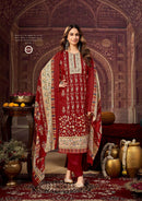 Roli Moli Creation Dilshad Pashmina Winter Suit Set – Twill Shawl Dupatta & Heavy Spun Bottom
