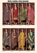Roli Moli Creation Dilshad Pashmina Winter Suit Set – Twill Shawl Dupatta & Heavy Spun Bottom