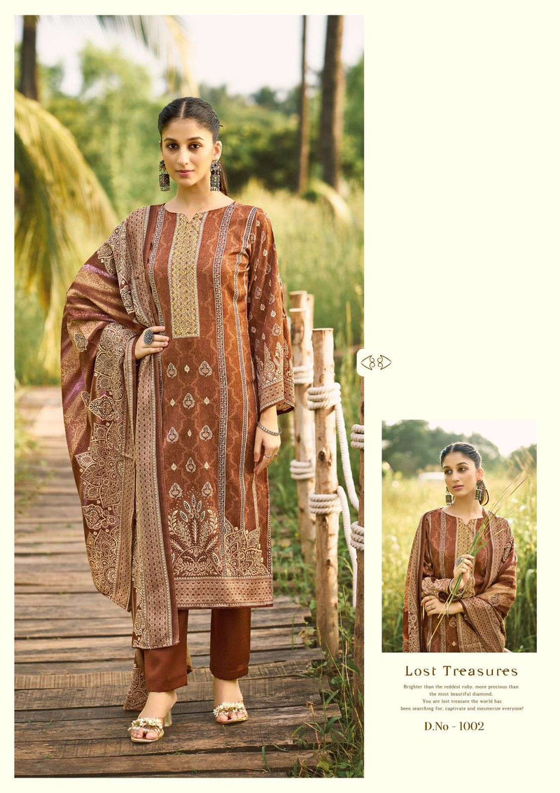 Roli Moli Farida Pashmina Winter Collection – Premium Suits with Twill Shawl Dupatta & Diamond Work