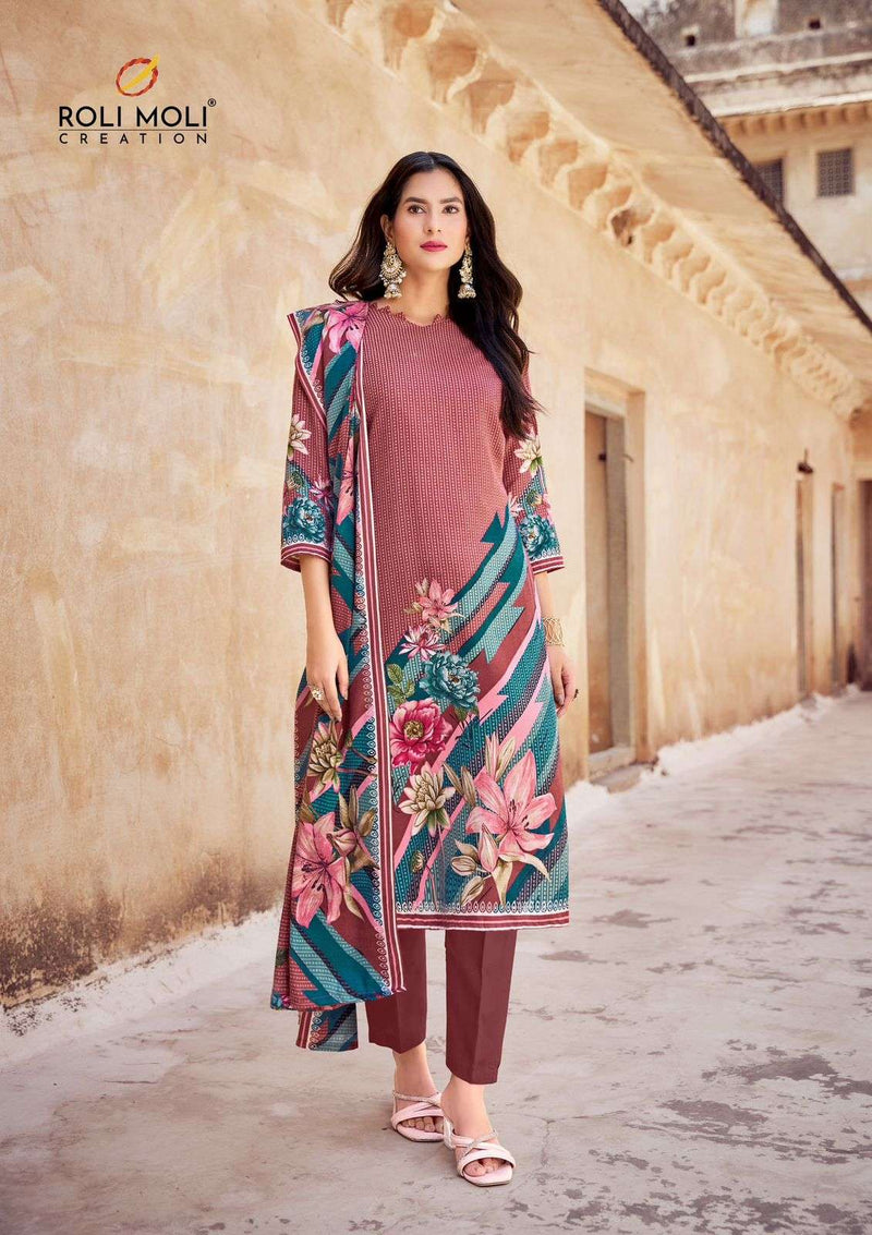 Roli Moli Kabira Pashmina Suit – Latest Winter Collection 2025 | Heavy Spun Bottom & Printed Shawl