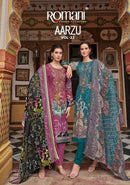 Romani Aarzu Vol 22 Soft Cotton Print With Embroidery Work Salwar Suit