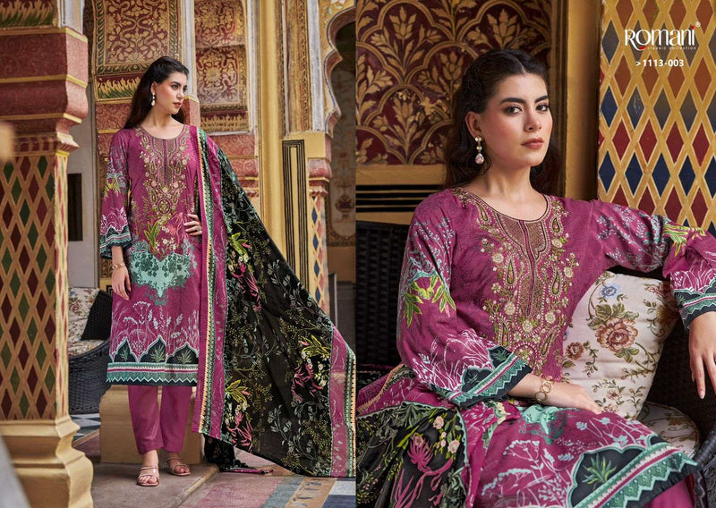 Romani Aarzu Vol 22 Soft Cotton Print With Embroidery Work Salwar Suit