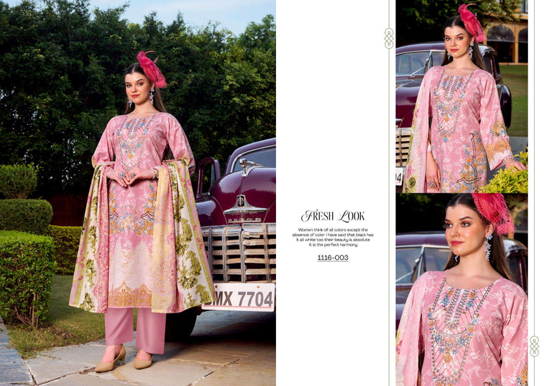 Romani Needle Wonder Vol 3 Premium Cotton Embroidered Work Salwar Suit