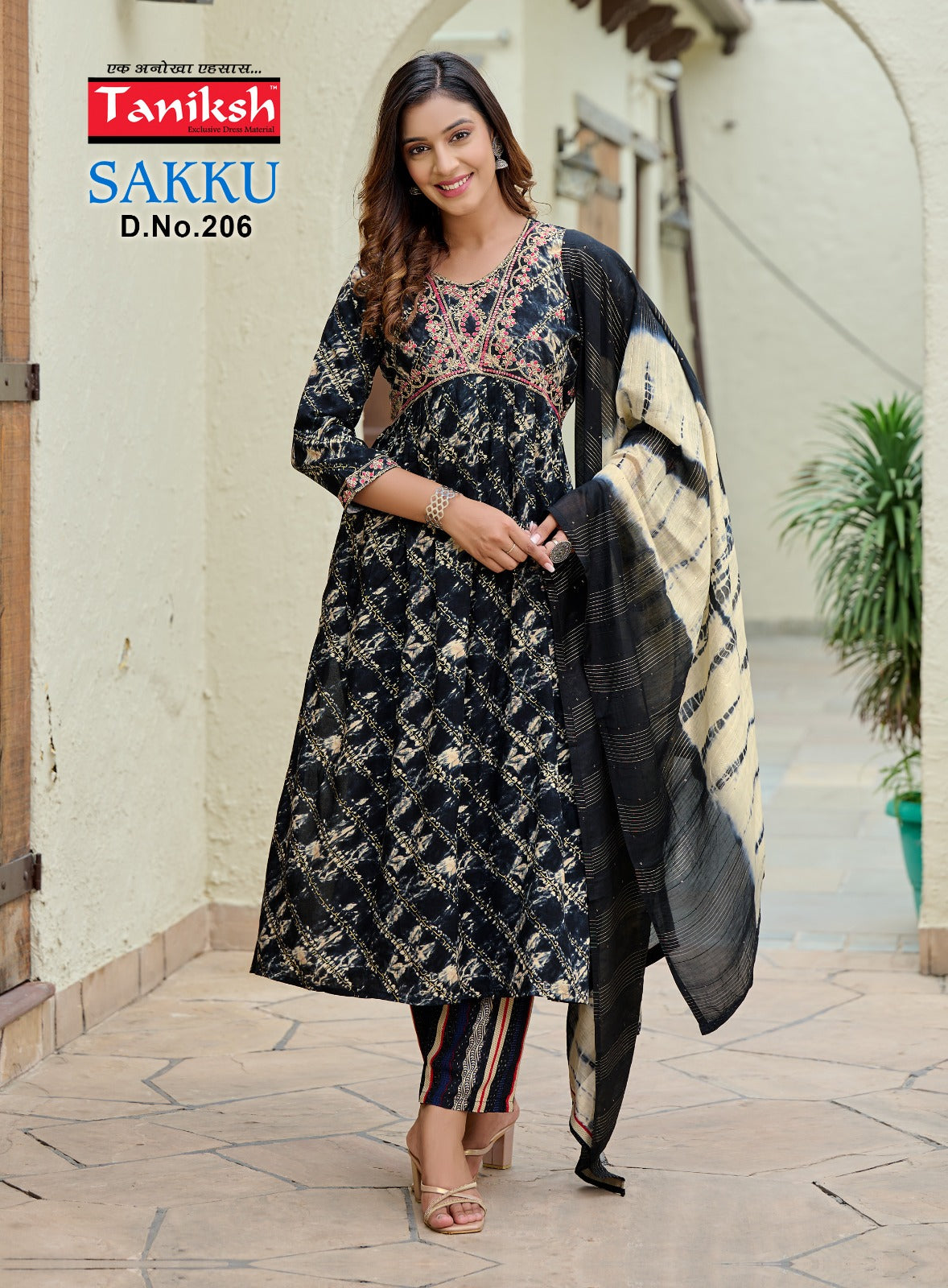 Taniksh Sakku Vol 2 rayon Printed With Embroidery Pakistani Kurtis