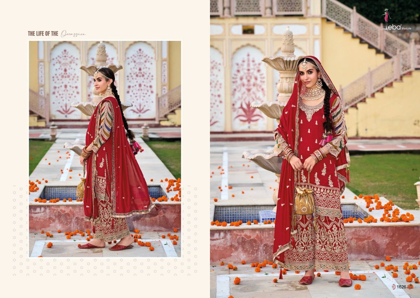 Eba Lifestyle Sangini Silk With Embroidery Work Designer Ready Made Plazzo Suits