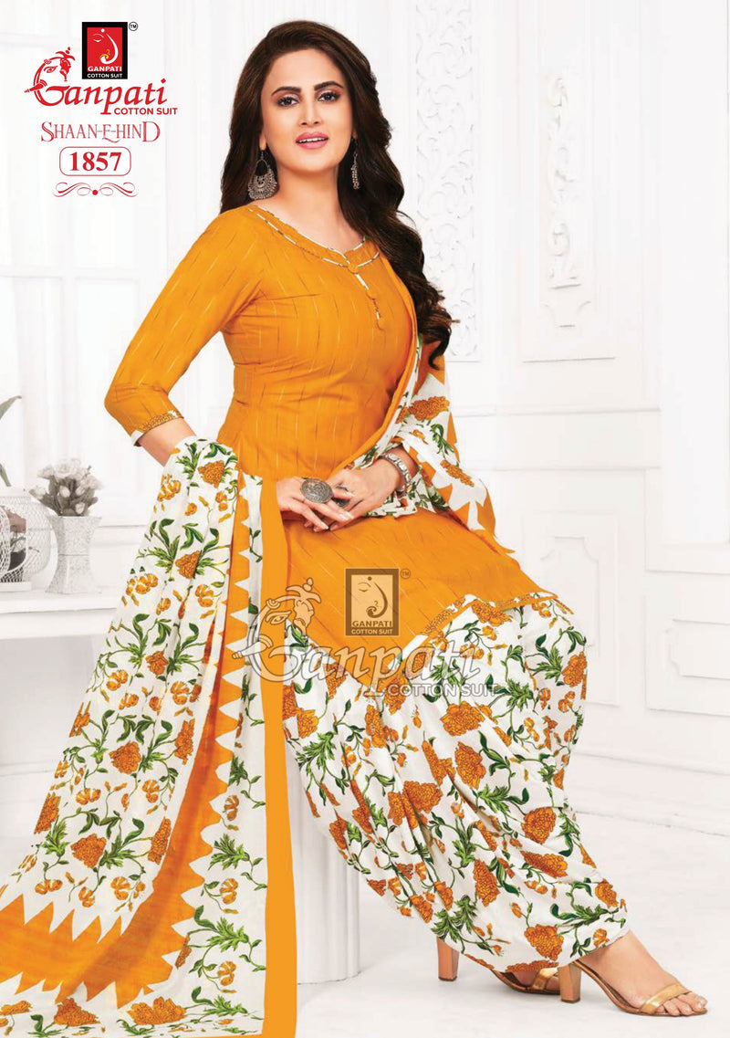 Ganpati Shaan E Hind Vol 7 Cotton Printed Unstitch Salwar Suits