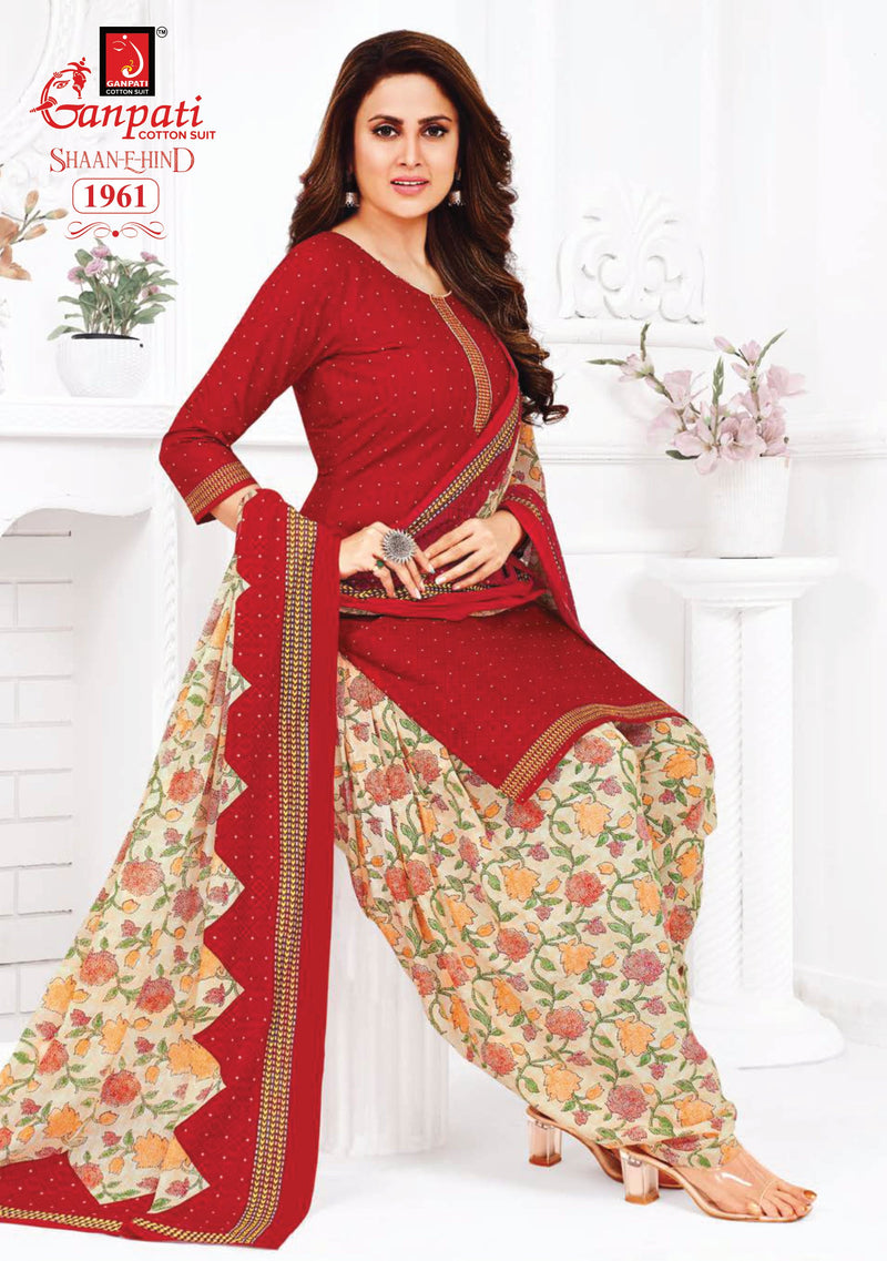 Ganpati Shaan E Hind Vol 8 Cotton Regular Printed Salwar Suit Collection