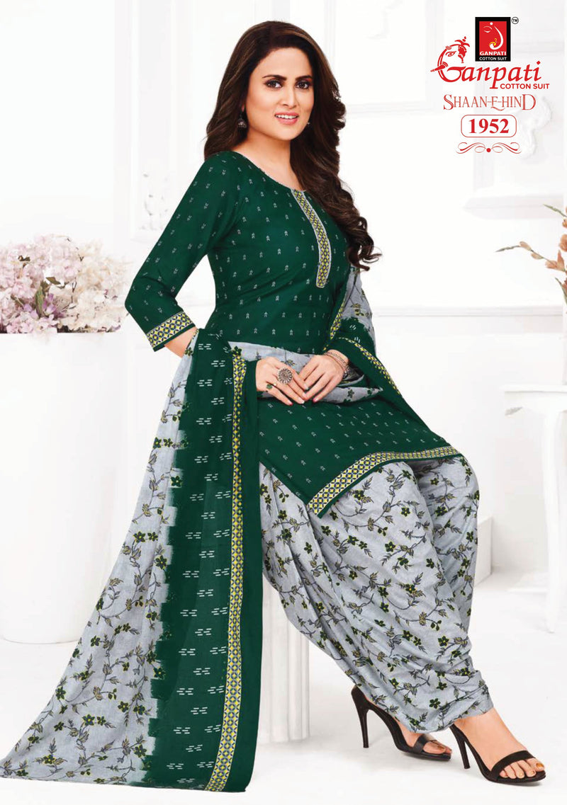 Ganpati Shaan E Hind Vol 8 Cotton Regular Printed Salwar Suit Collection