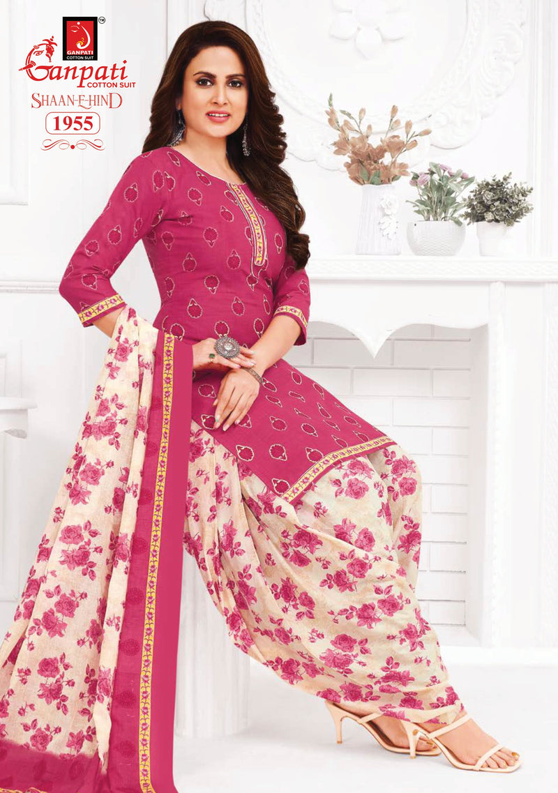 Ganpati Shaan E Hind Vol 8 Cotton Regular Printed Salwar Suit Collection