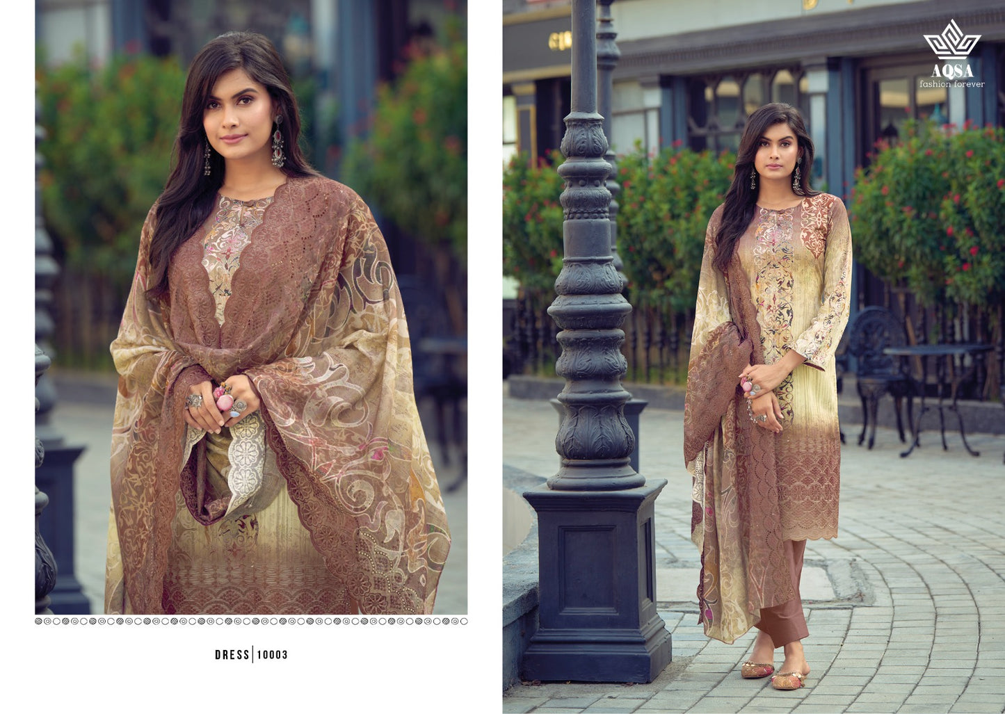 Aqsa Shiyahi Digital Print Silk With Embroidery Designer Fancy Suits