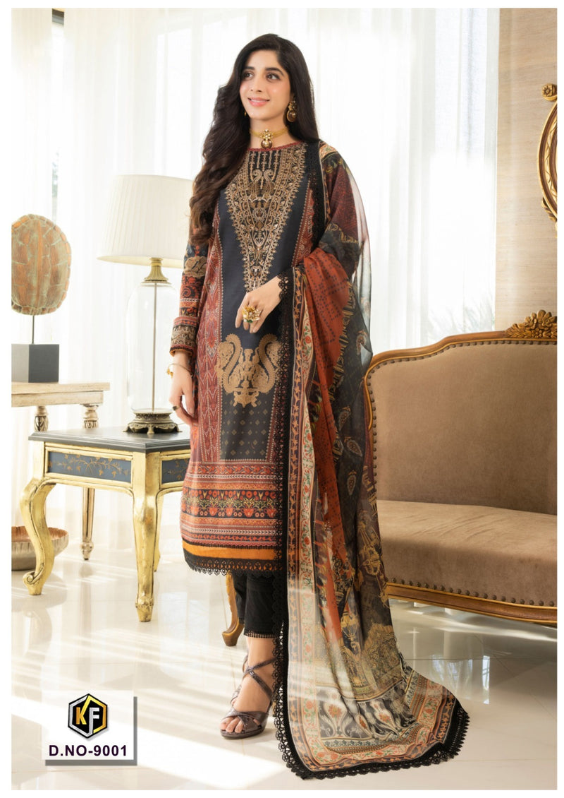 Keval Fab Sobia Nazir Vol 9 Cotton Karachi Style Print Salwar Kameez