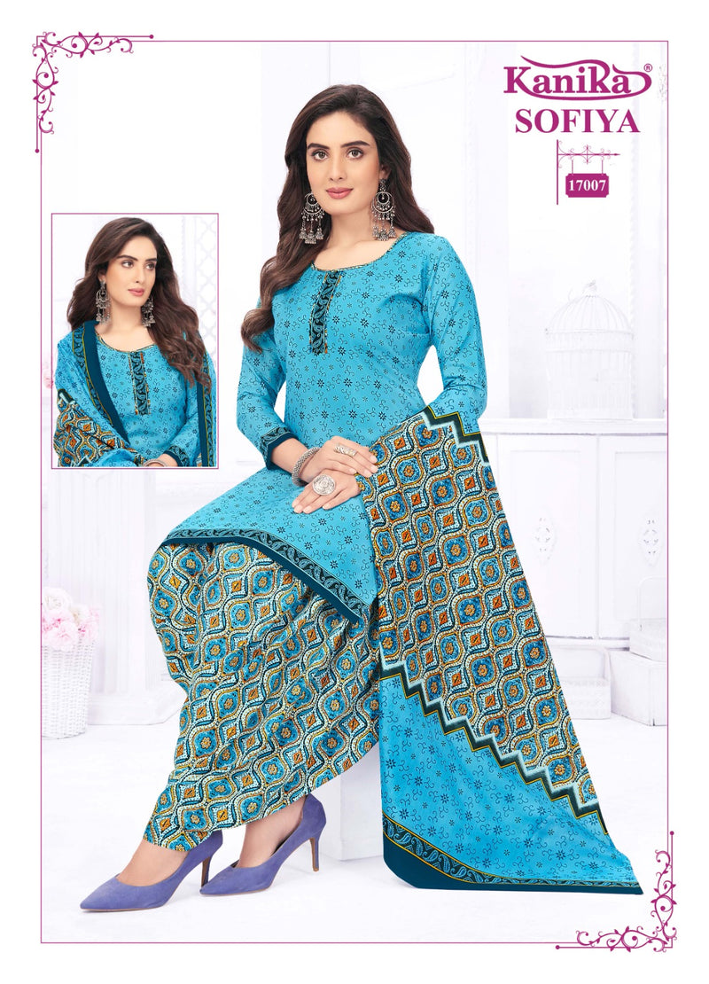 Kanika Sofiya Vol 17 Cotton Printed Ready Made Patiyala Suits