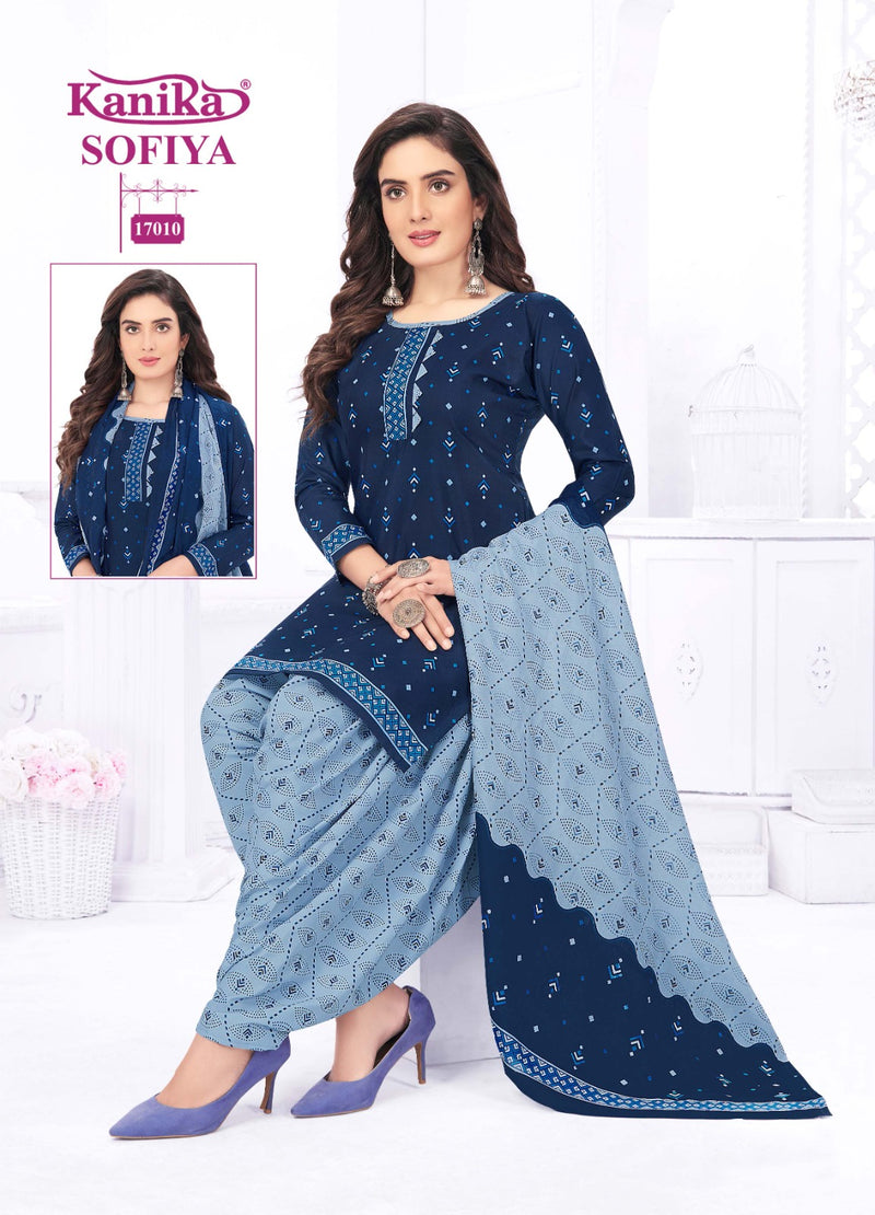 Kanika Sofiya Vol 17 Cotton Printed Ready Made Patiyala Suits