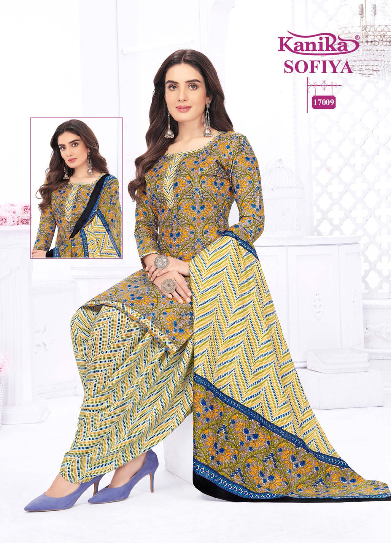 Kanika Sofiya Vol 17 Cotton Printed Ready Made Patiyala Suits