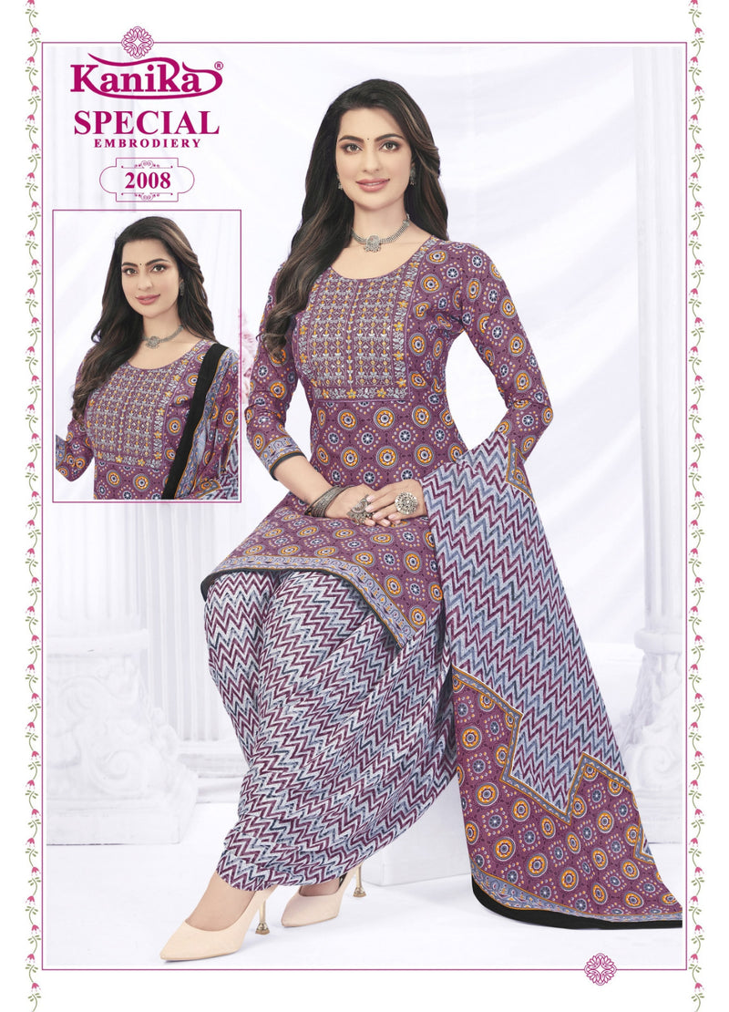 Kanika Brand Special Vol 2 Cotton With Neck Work Salwar Suits