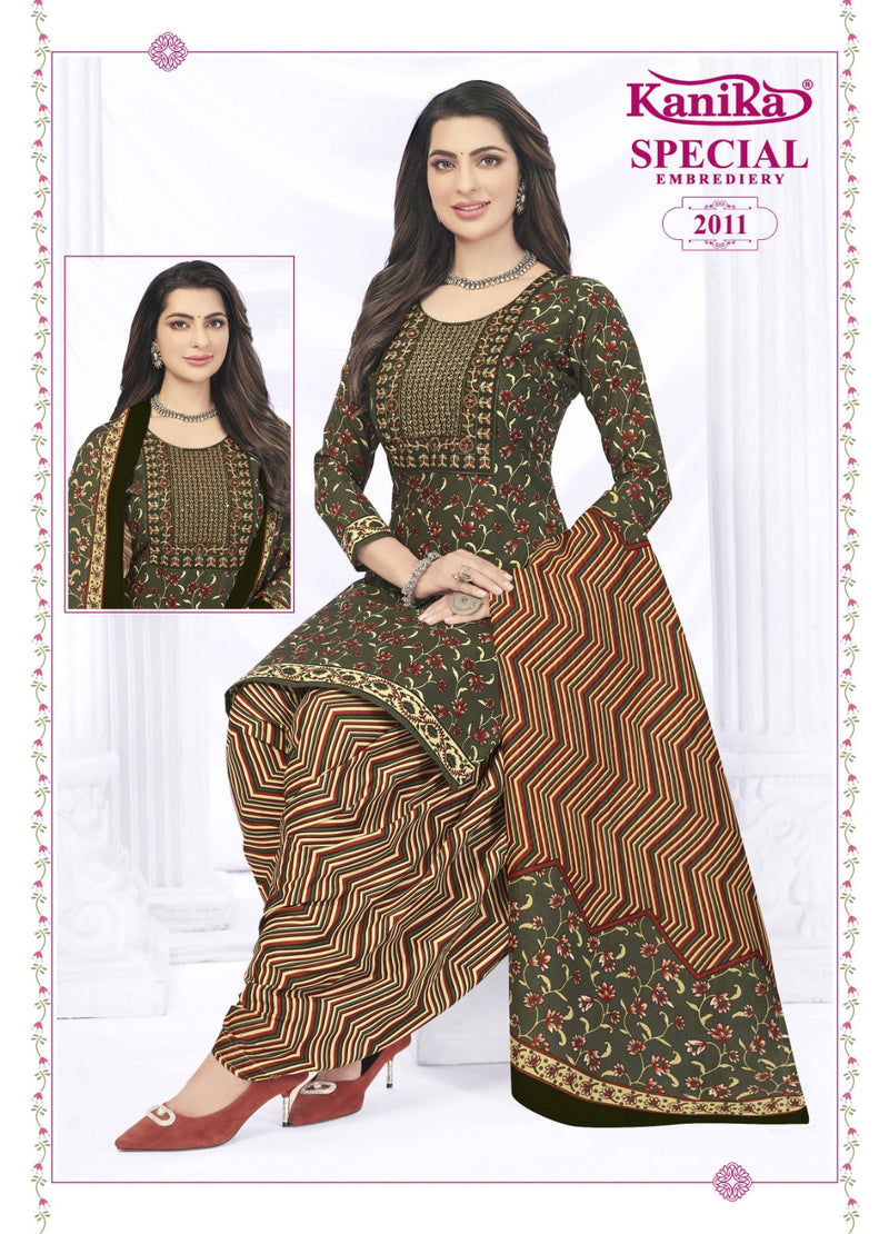 Kanika Brand Special Vol 2 Cotton With Neck Work Salwar Suits