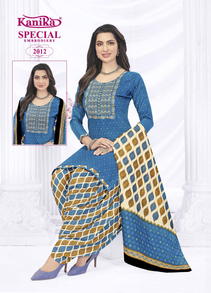 Kanika Brand Special Vol 2 Cotton With Neck Work Salwar Suits