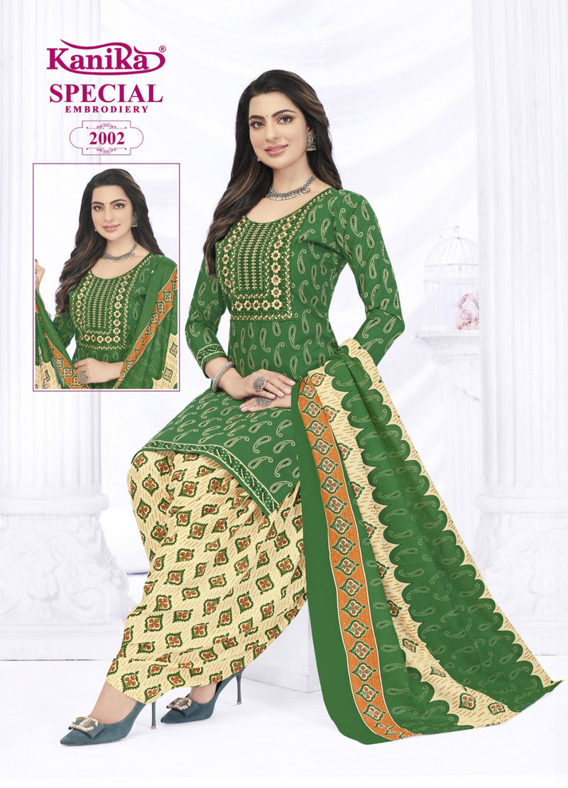 Kanika Brand Special Vol 2 Cotton With Neck Work Salwar Suits